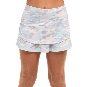 Lucky in Love Girls Blue & Pink Camouflage Undercover Tennis Golf Skort